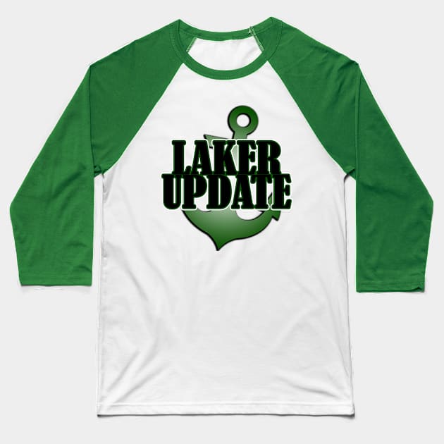 Laker Update Logo Baseball T-Shirt by Laker Update Student News